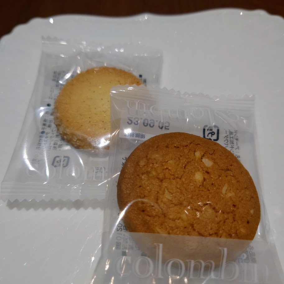 東京駅「ビューゴールドラウンジ」のクッキーは、コロンバン製